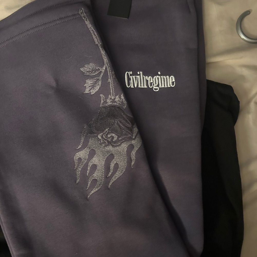 Civil Regime Purple Sweatpants